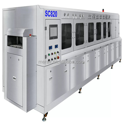 IGBT, IPM과 리드프레임을 위한 600 밀리미터 폭 순수한  Sus304 반도체 봉입 흐름 화학 제품 세정 기계
